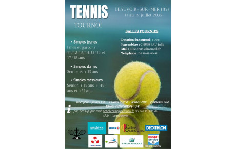 Tournoi Open du 11 au 19 juillet 2025